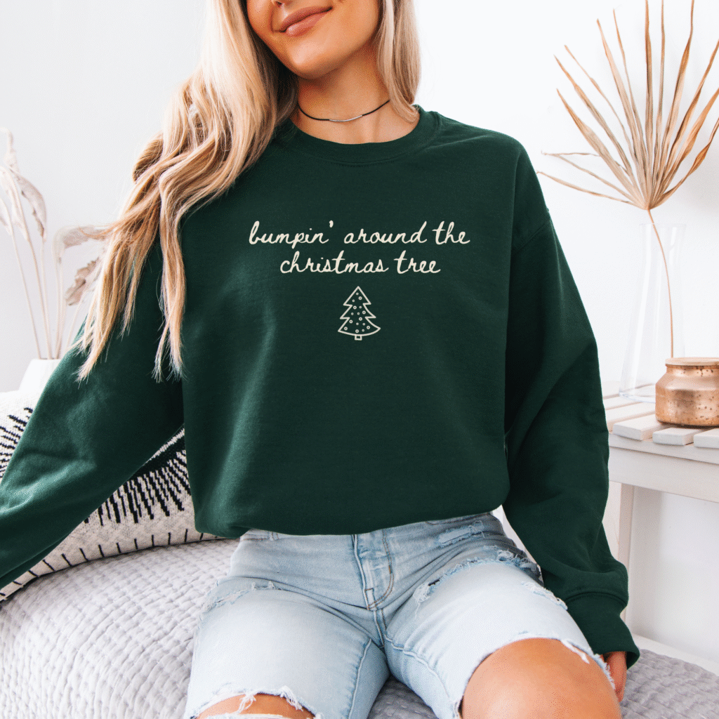 christmas pregnancy reveal sweatshirt